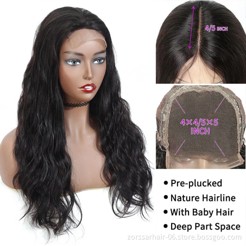 Cheap Wholesale Hair Wigs Human Lace Front Closure Body Wave Full Virgin Brazilian Cuticle Aligned Lace Closure Human Hair Wig